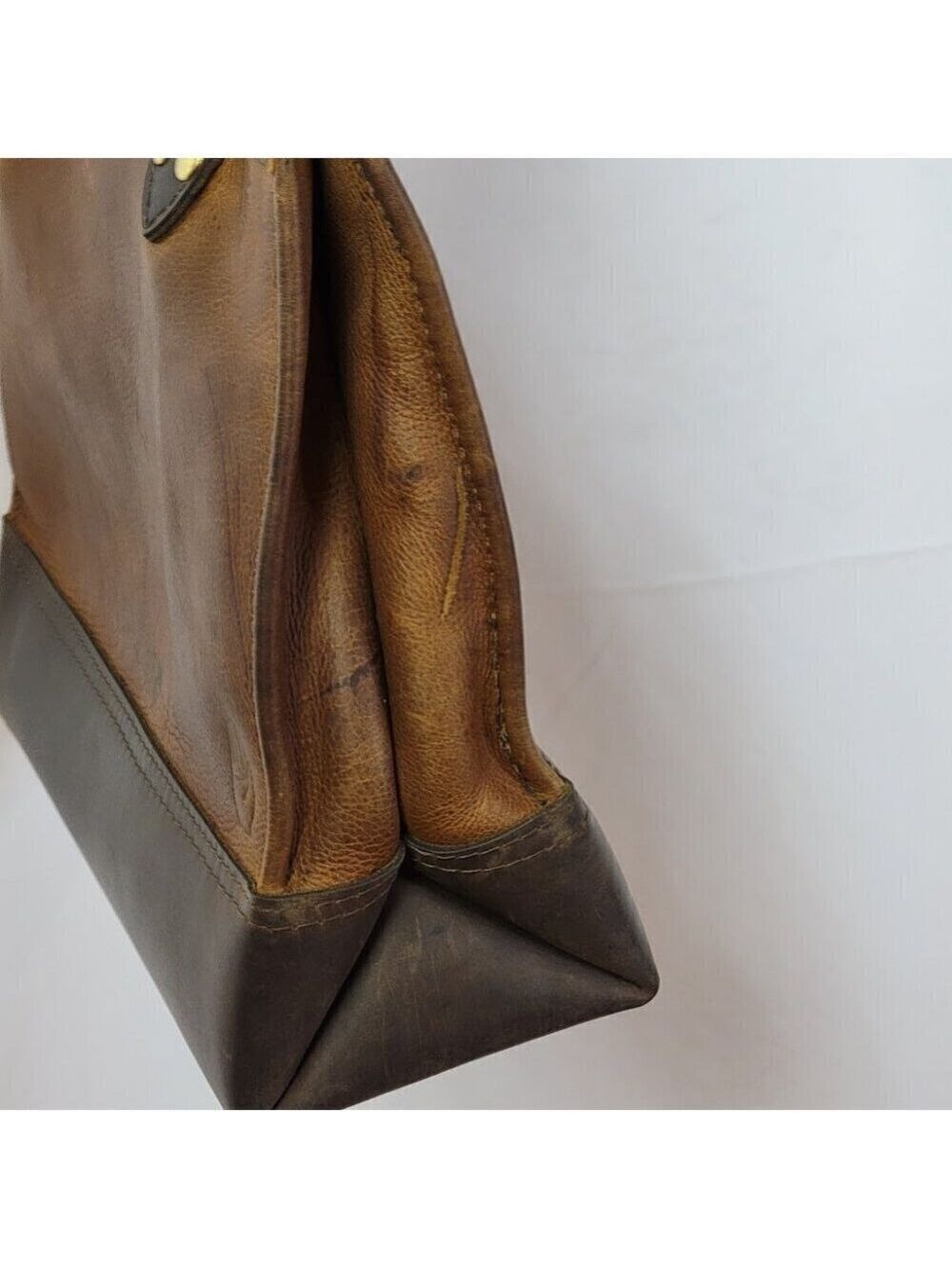 Open Hand Leather Goods Handmade Leather Tote - Gorgeous - Made to Last Lifetime - Picture 10 of 11